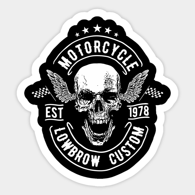 RETRO VINTAGE MOTORCYCLE Sticker by Quotty